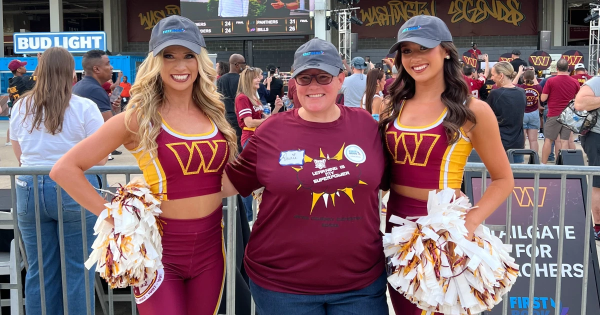 First Book Teams Up with the Washington Commanders to Bring Books and Playoff Hopes to Students across the DMV